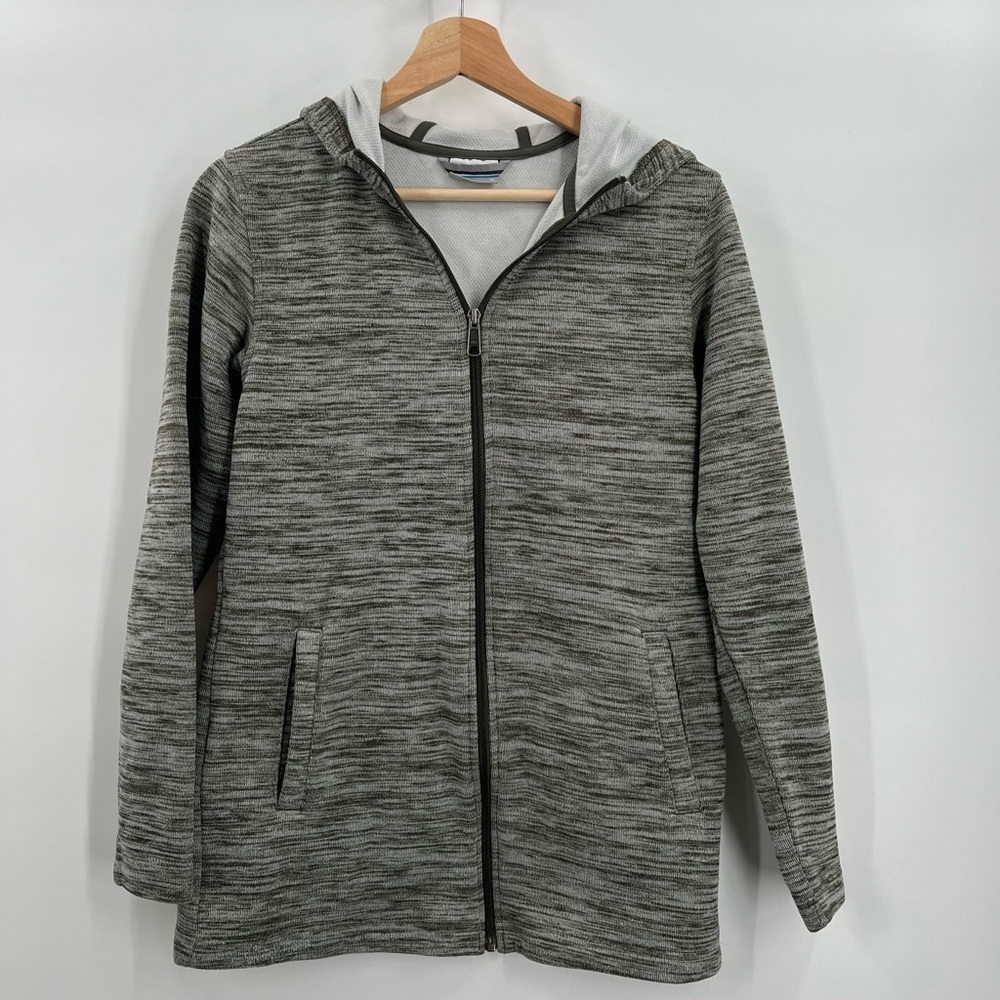 Columbia Zip-Up Grey Hoodie Ladies Medium